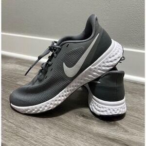 Nike Revolution 5 Men's Running Shoes Grey White‎ Size 9.5